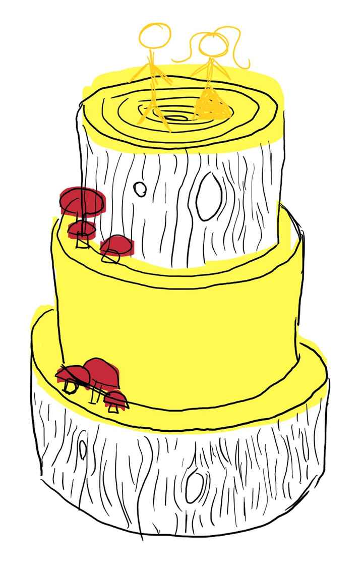 Esboço bolo de casamento - 6