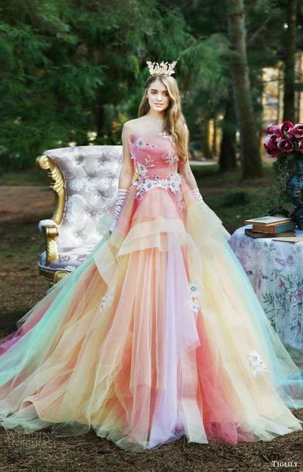 Vestidos de noiva de cor- inspirações - 1