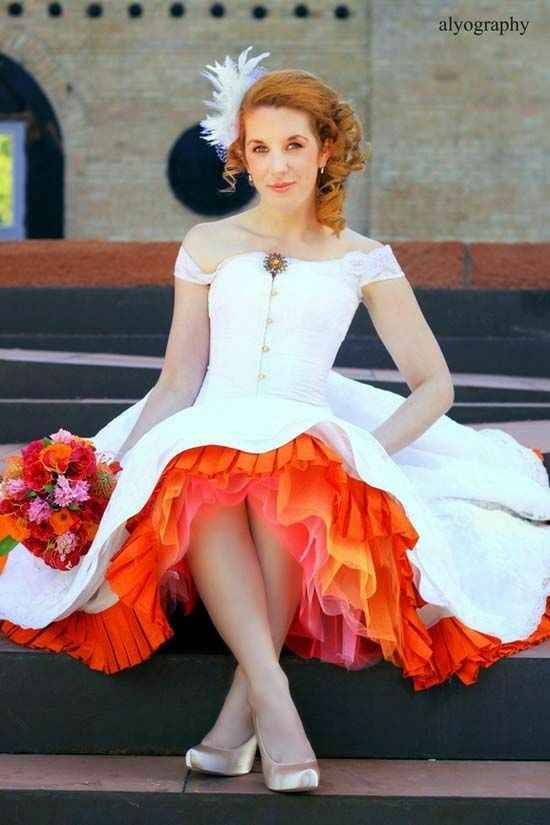 Vestidos de noiva de cor- inspirações - 5