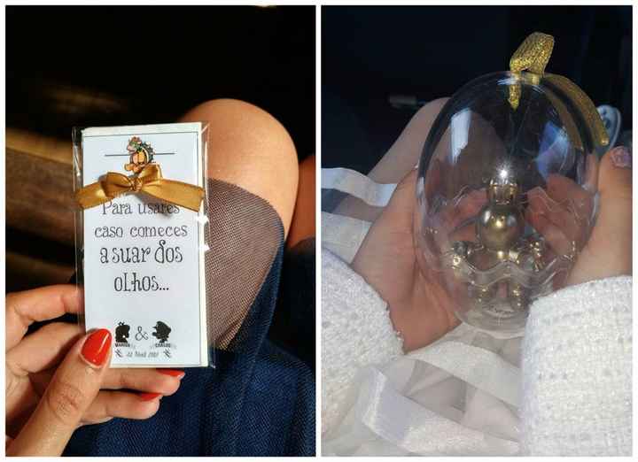 Lágrimas de alegria e Porta-alianças