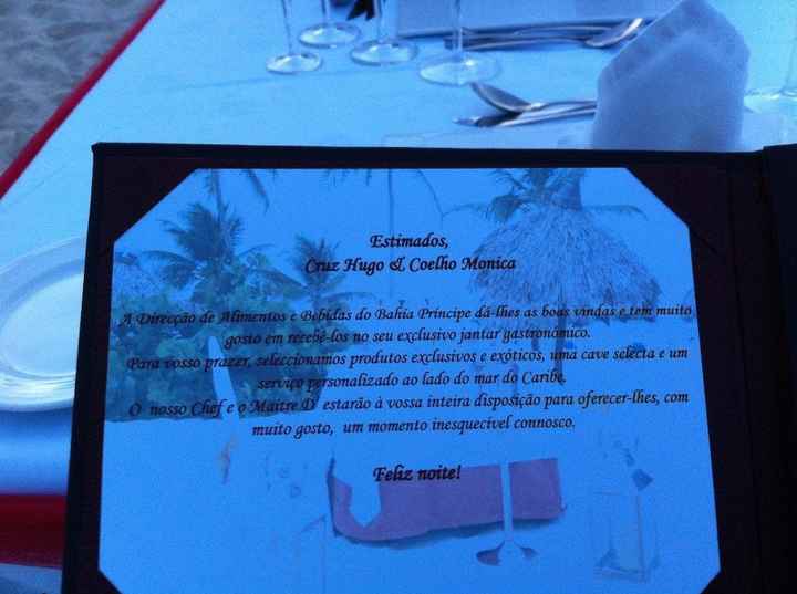 Jantar na praia