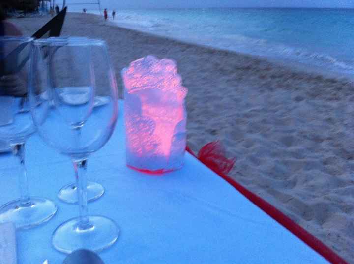 Jantar na praia