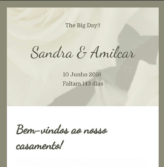 Visitas site casamento - 1