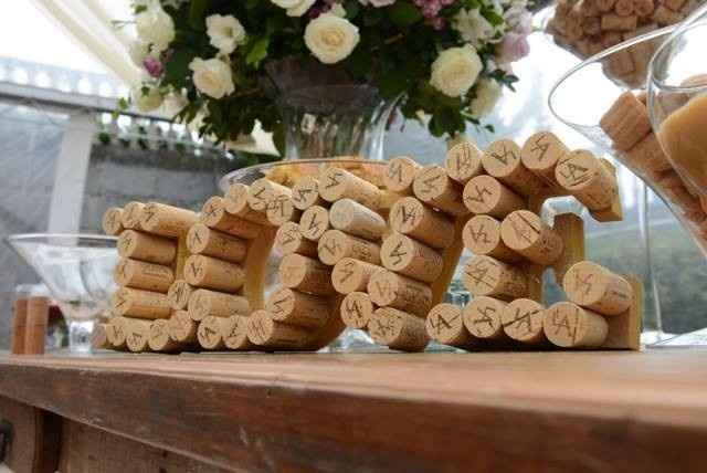 decoração com rolhas