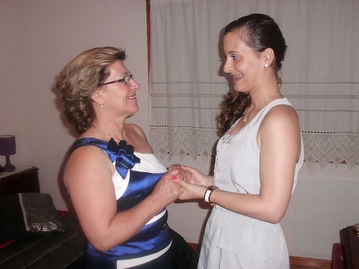 A noiva com a filha