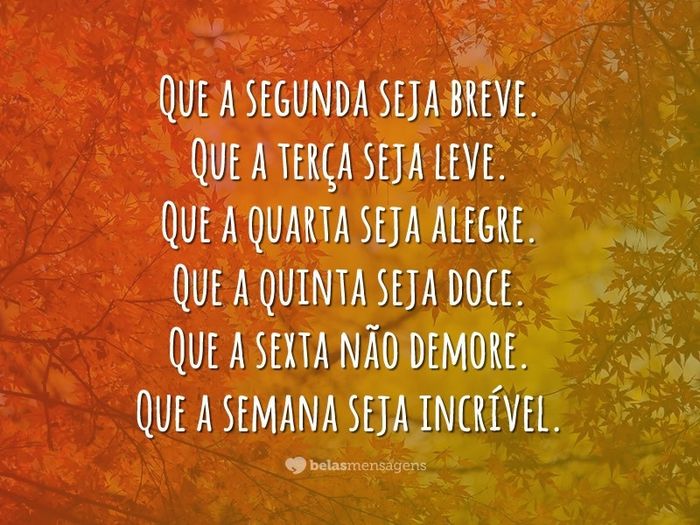 Uma nova semana
