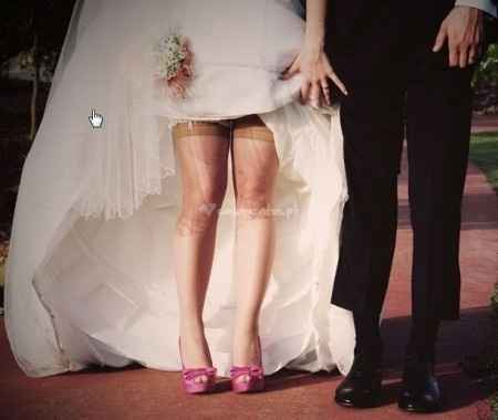 Sapatos e ramo rosa