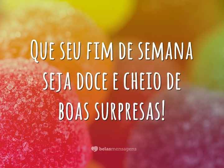 Bom fim de semana