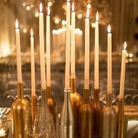 DIY Garrafas Centros de Mesa