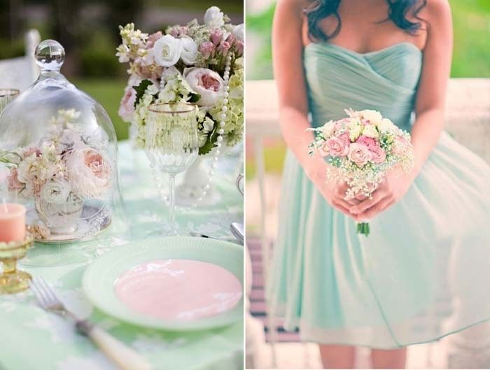 Decoração - Verde Menta e Rosa