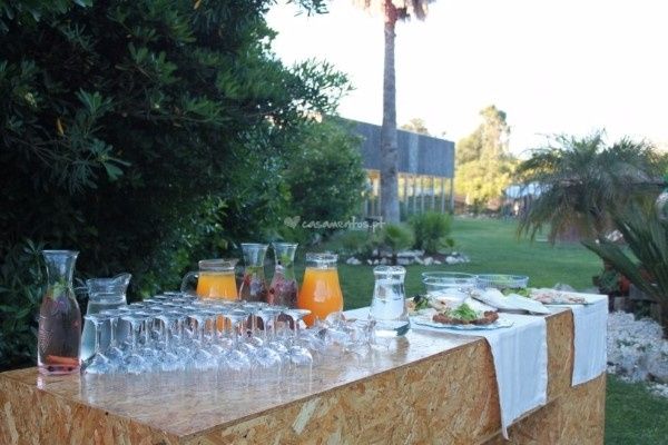 Recepção no Jardim