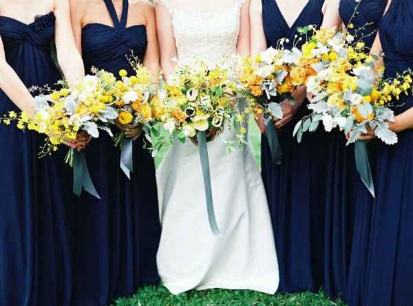 Decoração Casamento - Navy e amarelo