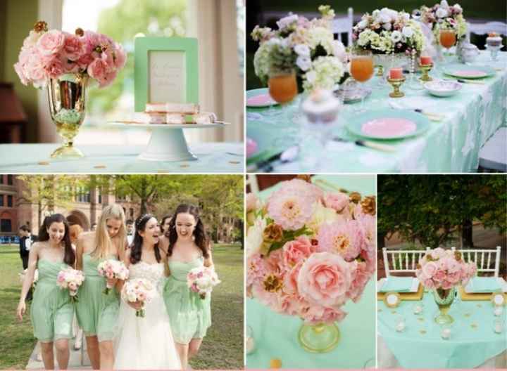 Decoração - Verde Menta e Rosa