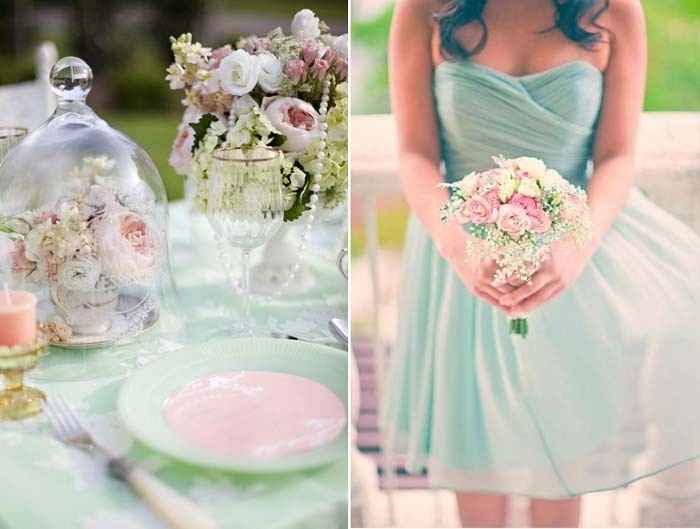 Decoração - Verde Menta e Rosa