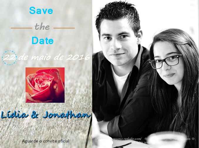 O nosso save the date