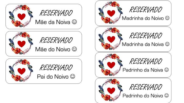 Placas Reservado
