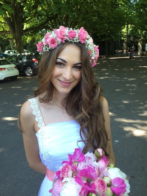 Flores no cabelo - 1