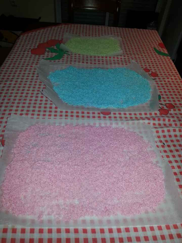 Atirar arroz colorido - 1