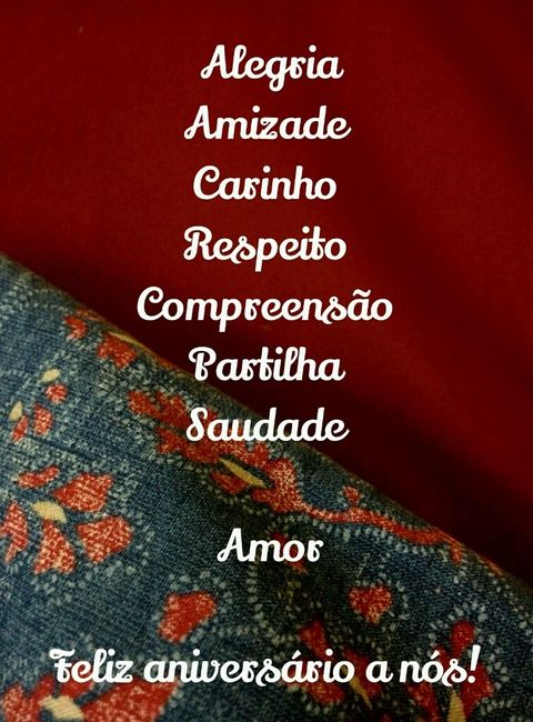 Um ano de namoro - 1