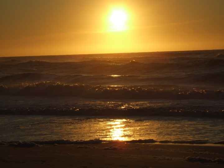 Por do sol praia de Mira