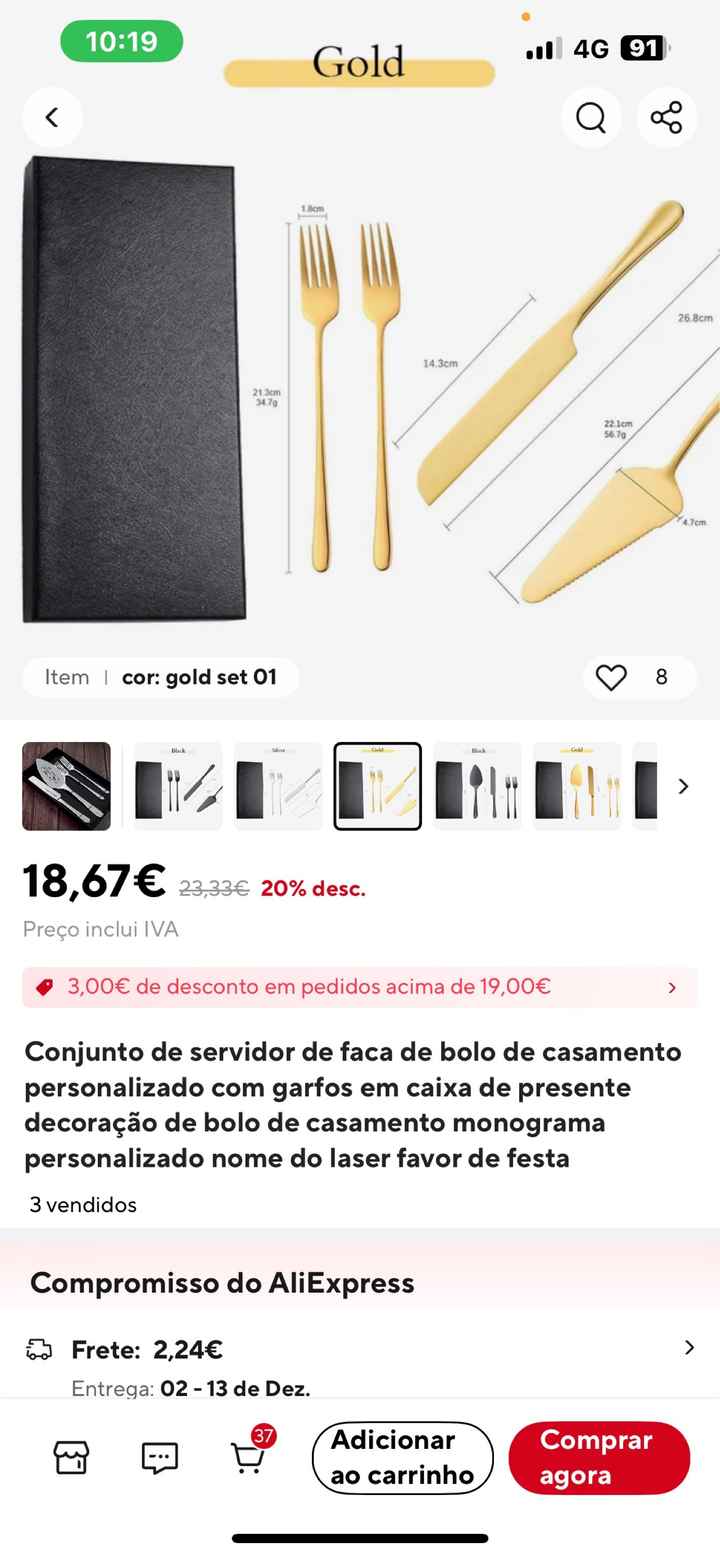 Set Flutes + Talheres de Bolo: vale a pena comprar? - 1