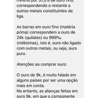 Opinião sobre os kilates do ouro 👑 - 3