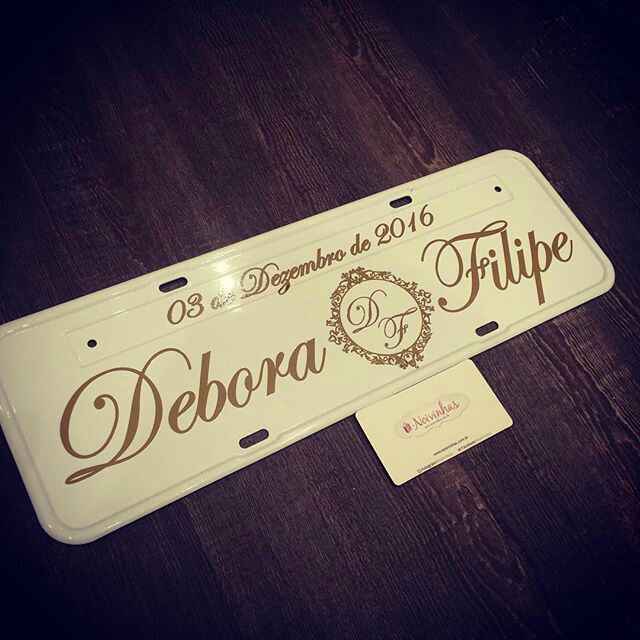 Placa para carros - 1
