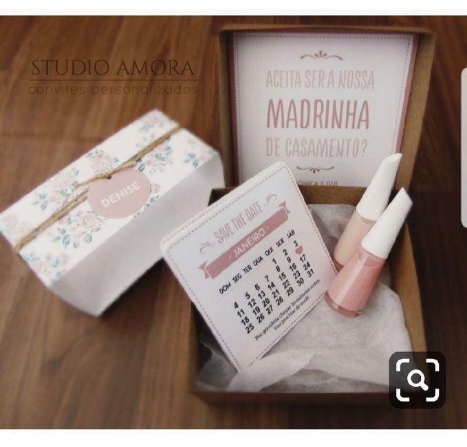 Convites para madrinhas - 2