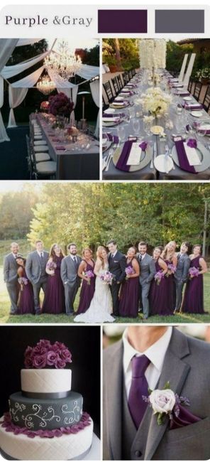 Mês Roxo combinado com cinza/prata - 2