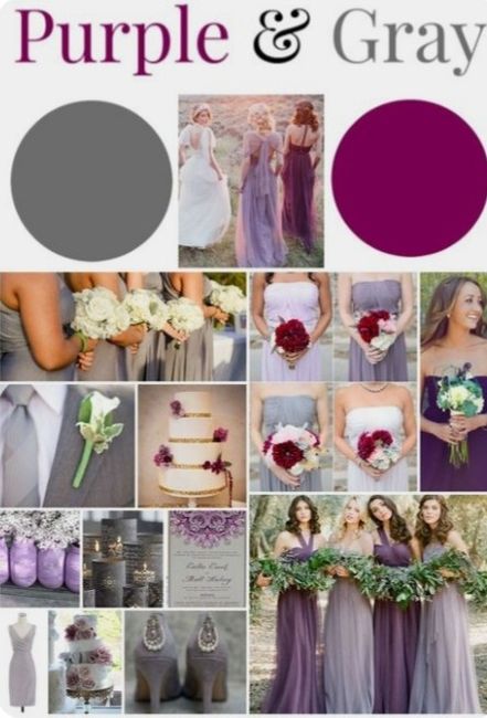 Mês Roxo combinado com cinza/prata - 3