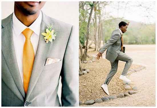 GREY AND YELLOW