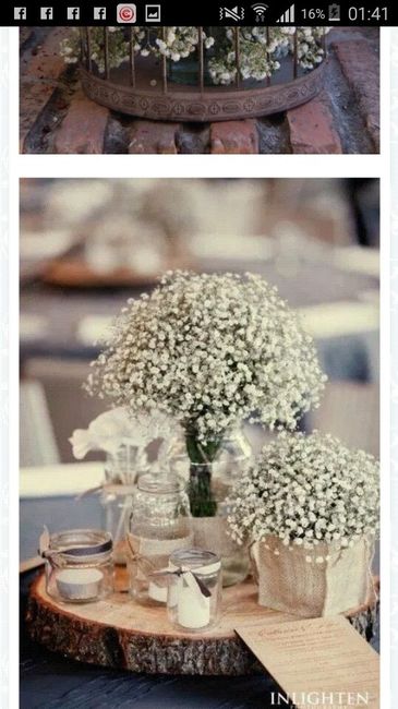 Gipsofila  decoração - 5