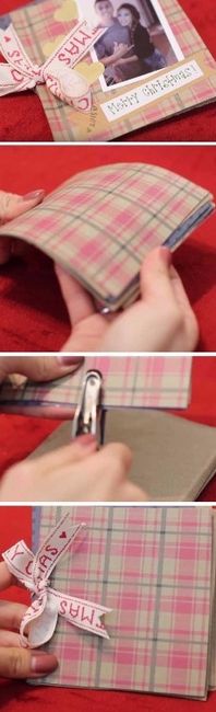 E se ofereceres um álbum de natal com fotos e mensagens de amor?