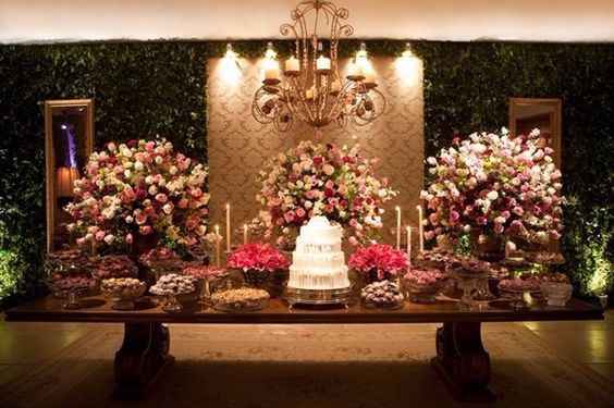 1. Mesa de doces elegante