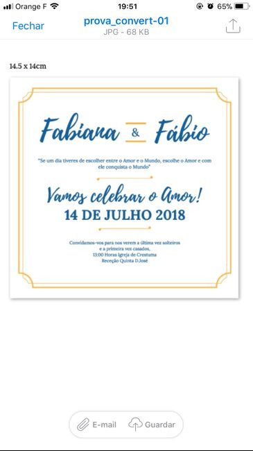  Convites : atualização - 1