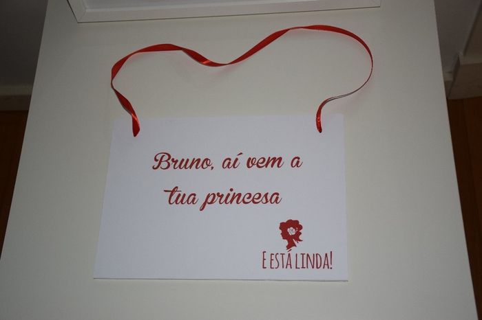Placa lá vem a noiva