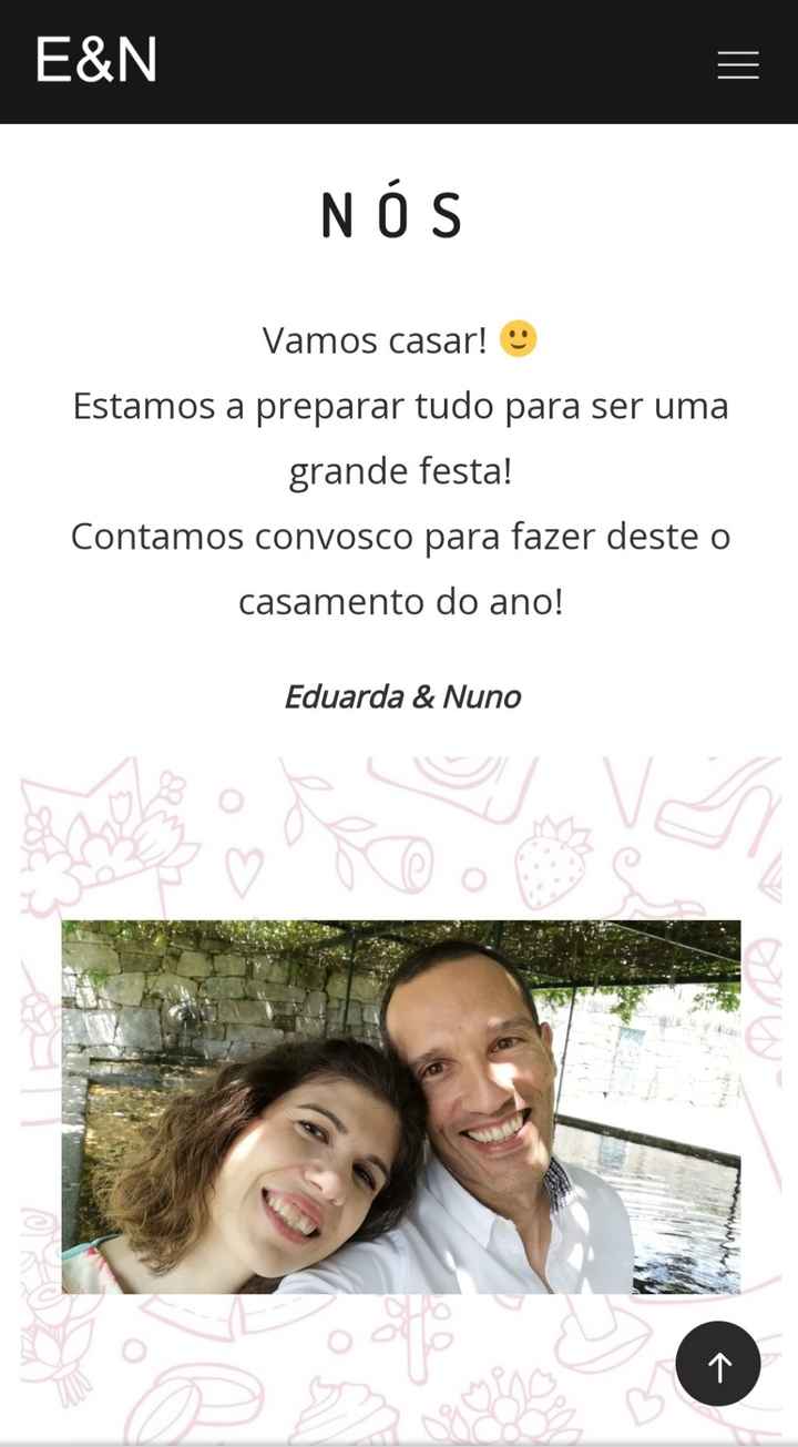 o nosso convite/site de casamento - 2