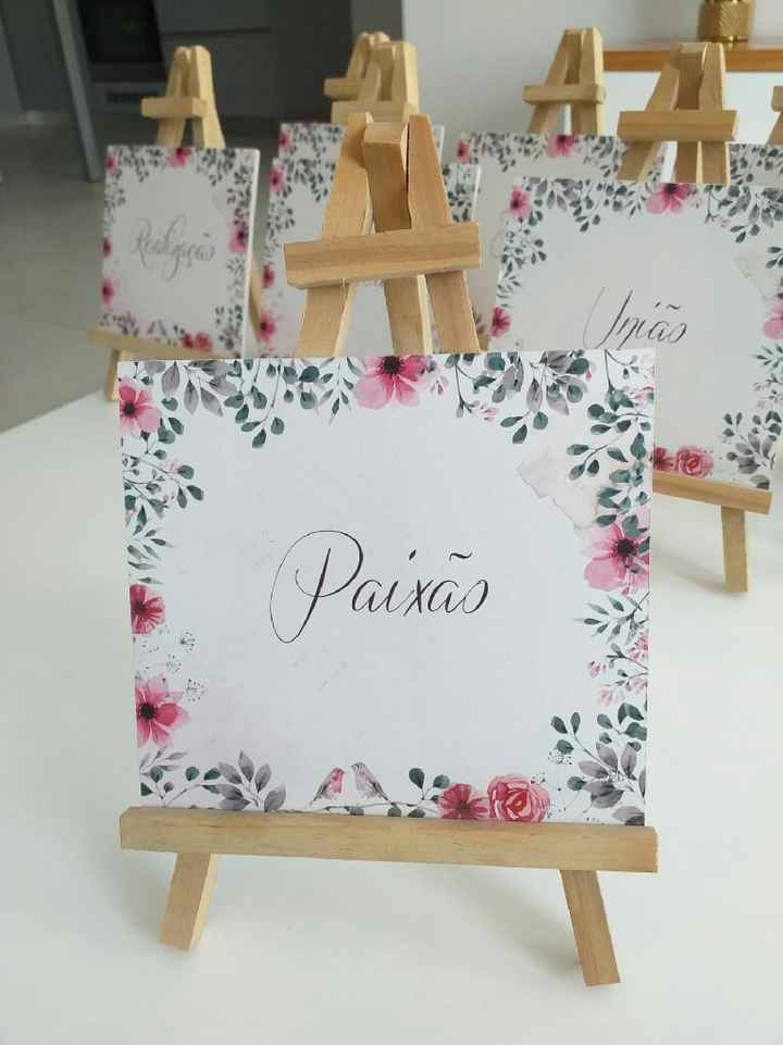 Alugo placas para mesas de casamento ou outros eventos - 1