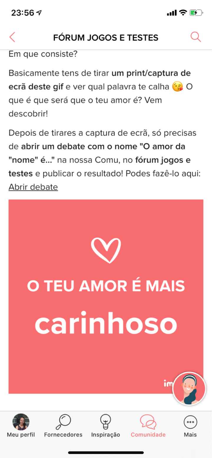 o amor da Filipa é - 1