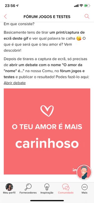 o amor da Filipa é 1