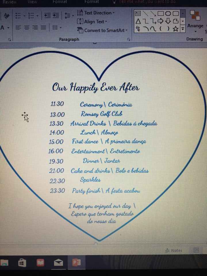 Timeline " our happily ever after " - 1