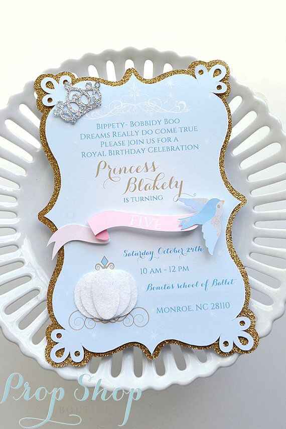 Inspirações de convites cinderella ❤️ - 6