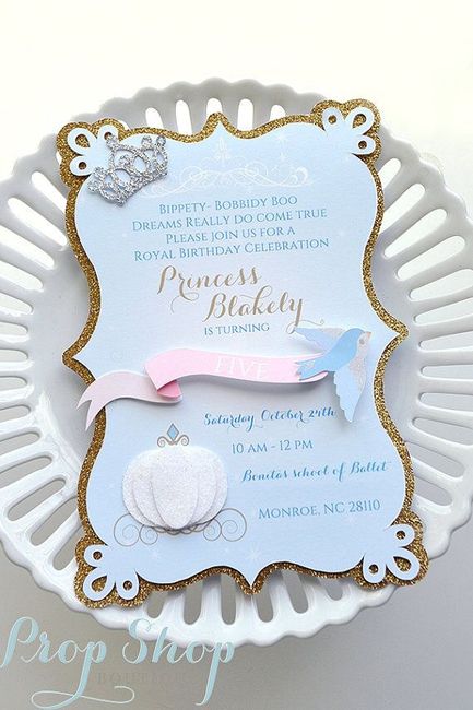 Inspirações de convites cinderella ❤️ - 6
