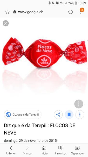 Bombons em formato Floco de Neve - 1