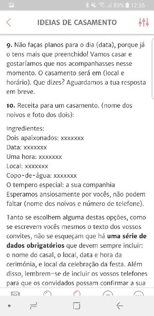 Texto criativo para convites de casamento - 4