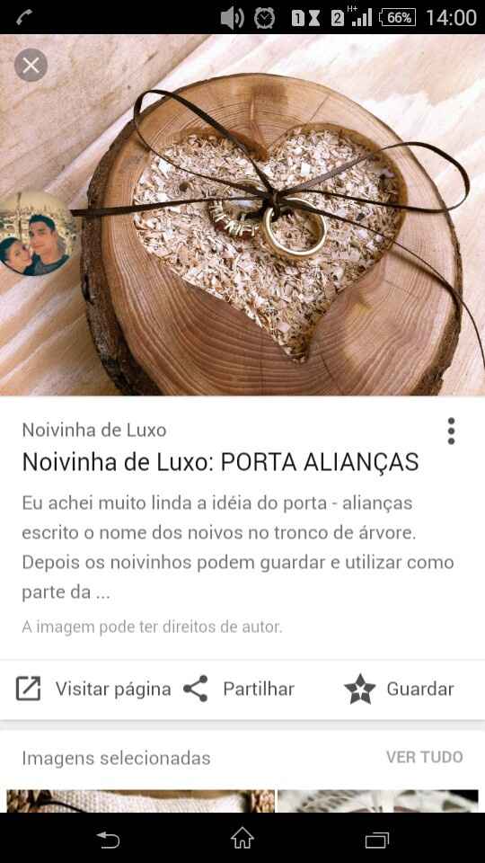 Porta alianças e noivinhos para o bolo - 1
