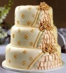 Inspirações dourado e rosa salmão