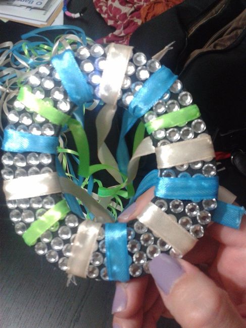 argola com as fitas