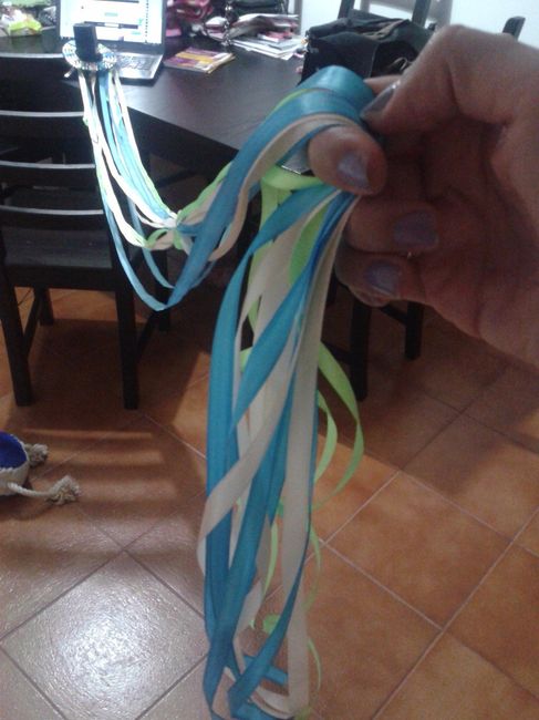 argola com as fitas