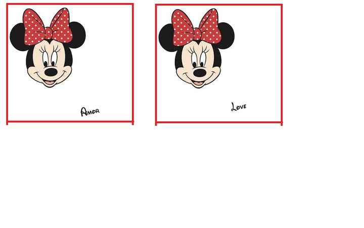 tema amor e minnie